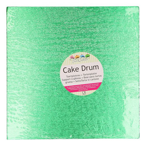 FunCakes Cake Drum - Tortenplatte - Quadratisch 30,5 cm Grün – Bild 2
