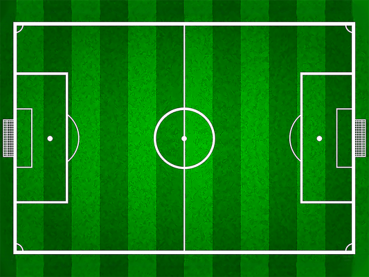 Fußballfeld Tortenaufleger