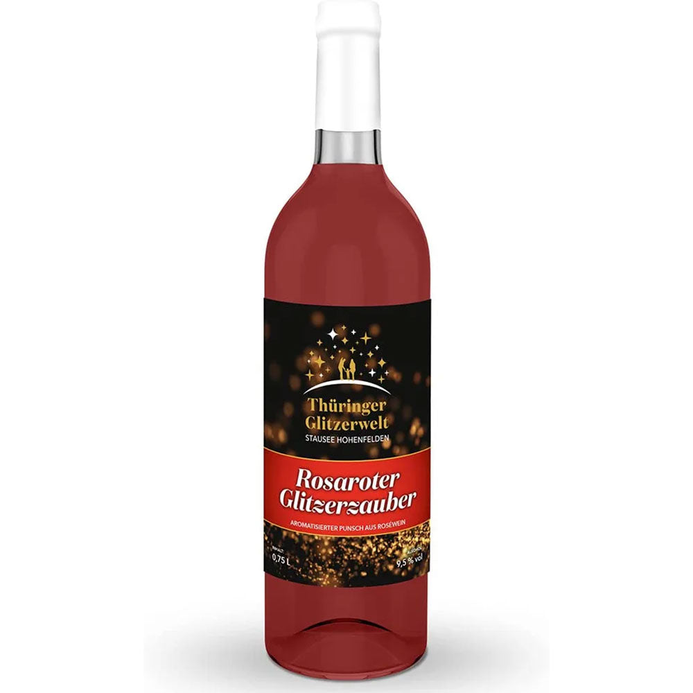 Rosaroter Glitzerzauber Glühwein 0,75 Liter