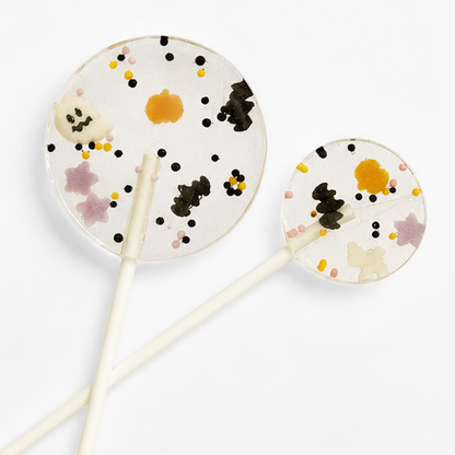 Halloween Lolli mit bunten Nonpareilles