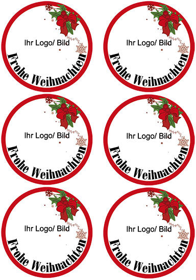 Weihnachtsoblate Motiv - Holly – Bild 3