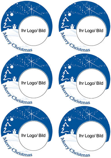 Weihnachtsoblate Motiv - Schneemann – Bild 3