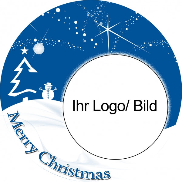 Weihnachtsoblate Motiv - Schneemann – Bild 4