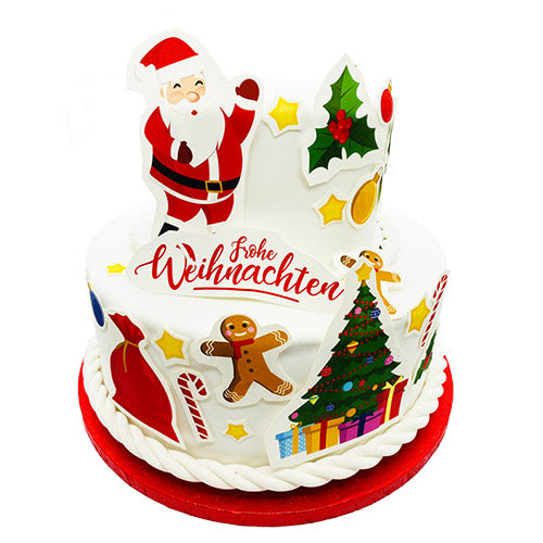 Fondant Kuchen-Tattoo - Weihnachten – Bild 1