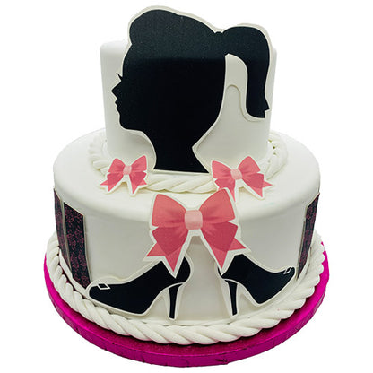 Fondant Kuchen-Tattoo - Girl – Bild 1