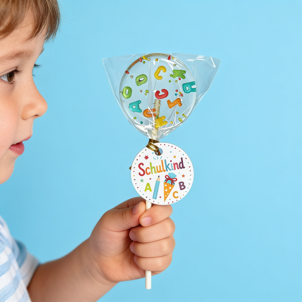 Alphabet Lolli mit bunten Nonpareilles – Bild 6