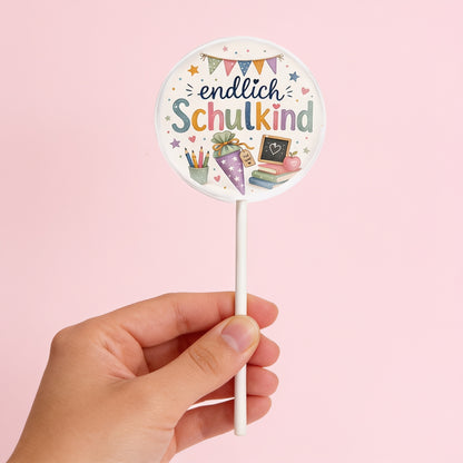 MotivLolli endlich Schulkind | Zuckertüte Blau oder Lila | Einschulung – Bild 4