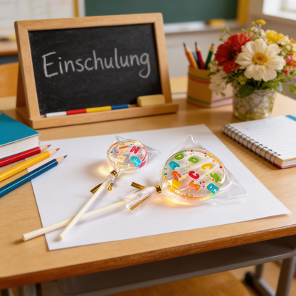 Alphabet Lolli mit bunten Nonpareilles – Bild 4
