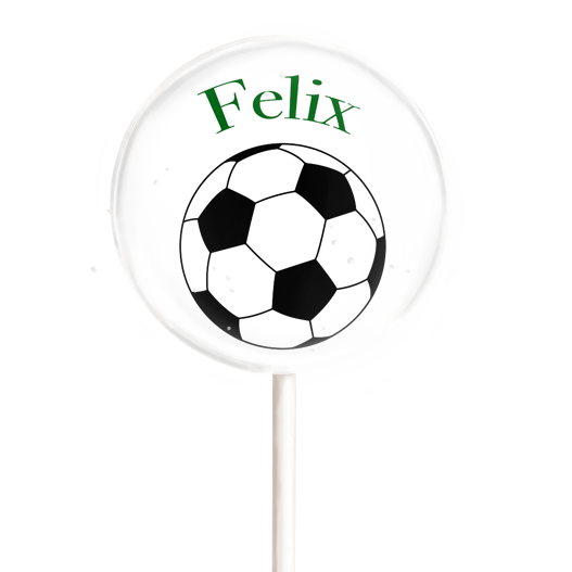 MotivLolli Fussball mit Namen