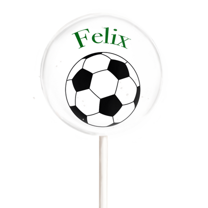 MotivLolli Fussball mit Namen