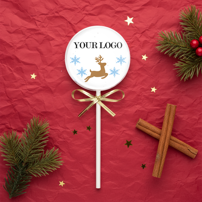 MotivLolli Rentier roter weihnachtshintergrund
