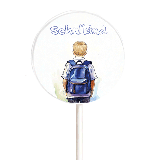 MotivLolli Schuljunge mit blonden Haaren