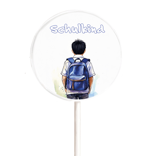 MotivLolli Schuljunge mit schwarzen Haaren