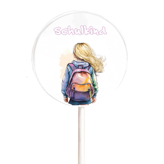 MotivLolli Schulkind Mädchen blonde Haare