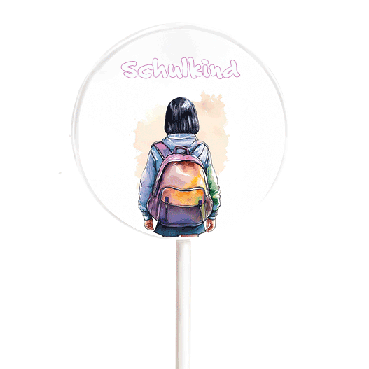MotivLolli Schulkind Mädchen schwarze Haare