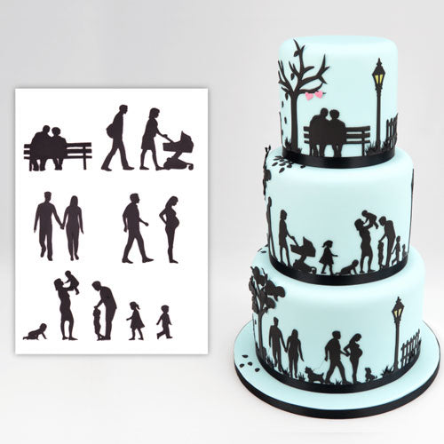Patchwork Cutter Family Silhouette Set – Bild 1
