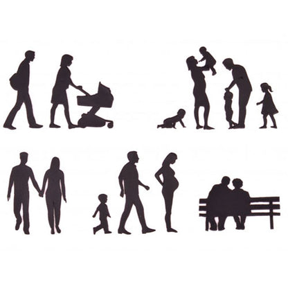 Patchwork Cutter Family Silhouette Set – Bild 2