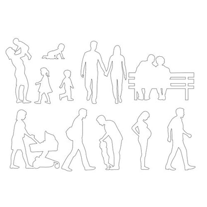 Patchwork Cutter Family Silhouette Set – Bild 3