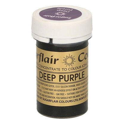 Speisefarben-Paste Sugarflair Dunkellila - Deep Purple – Bild 1