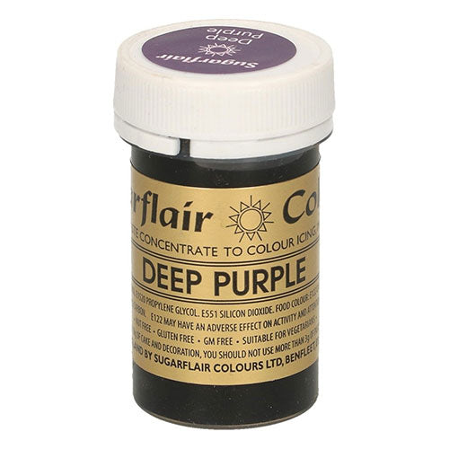 Speisefarben-Paste Sugarflair Dunkellila - Deep Purple – Bild 1