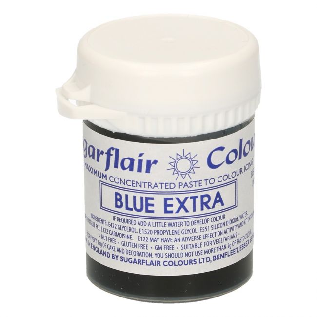 Speisefarben-Paste Sugarflair Blau Extra - Blue Extra – Bild 1