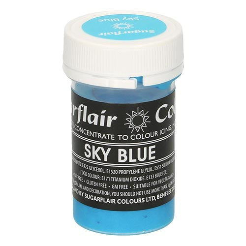 Speisefarben-Paste Sugarflair Pastel Sky Blau 25g – Bild 1