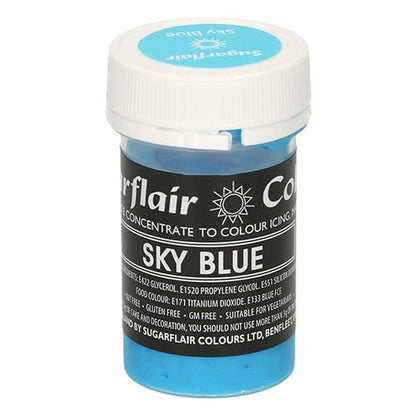 Speisefarben-Paste Sugarflair Pastel Sky Blau 25g – Bild 1