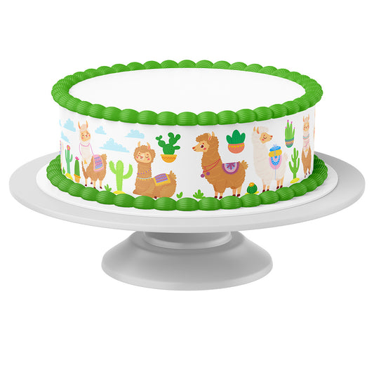 Tortenband um Torte auf Tortenständer