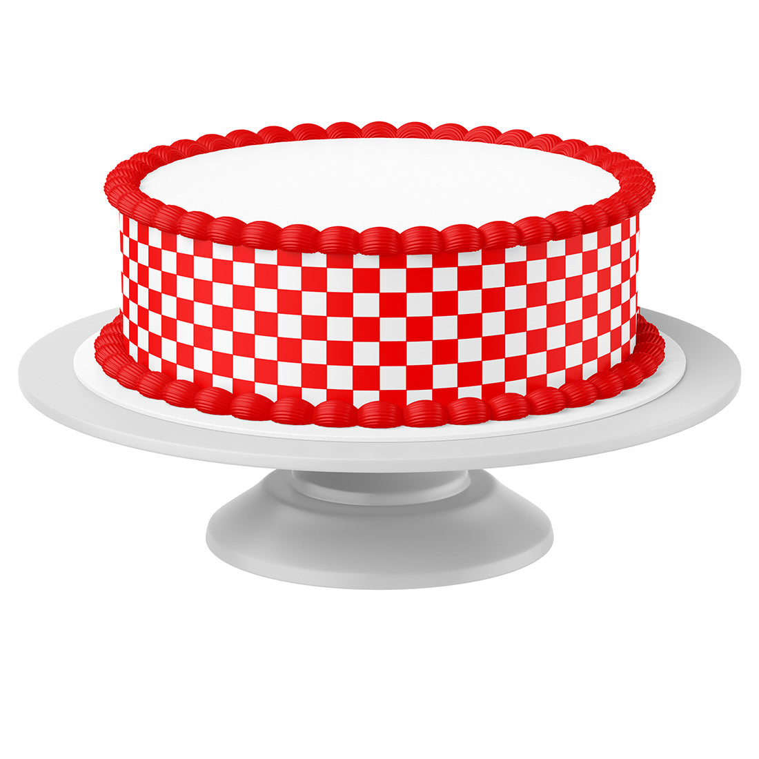 Tortenband um Torte auf Tortenständer