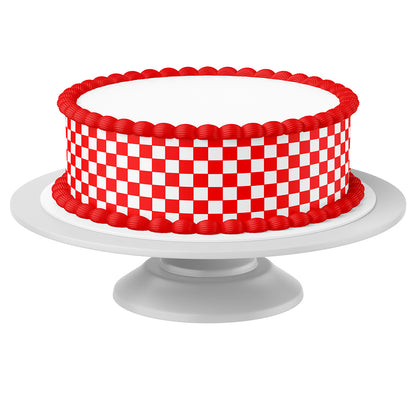 Tortenband um Torte auf Tortenständer