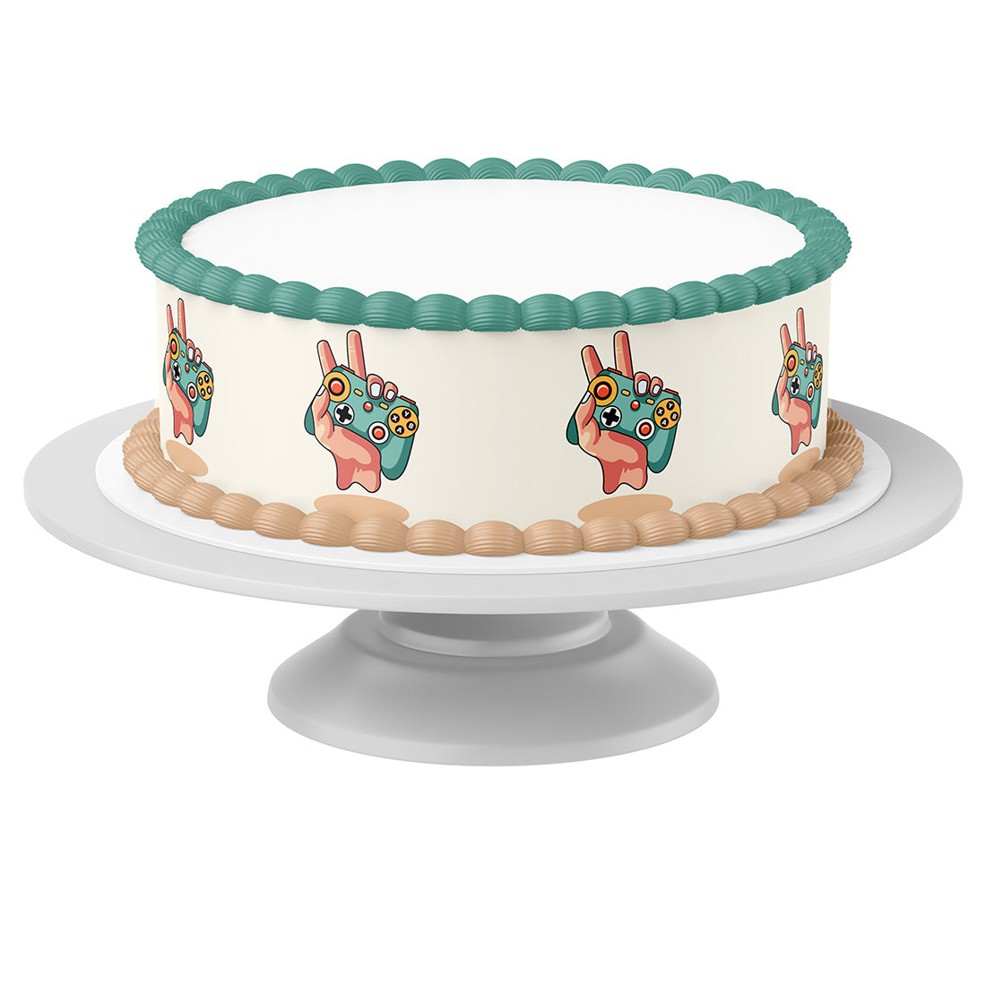 Tortenband um Torte auf Tortenständer