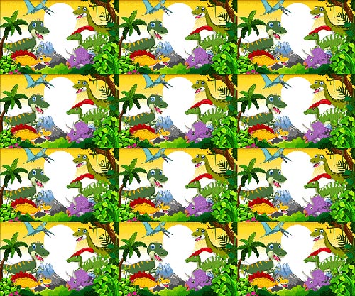 Tortenband Dinosaurier essbar - 4 Stück á 24cm x 5cm – Bild 2