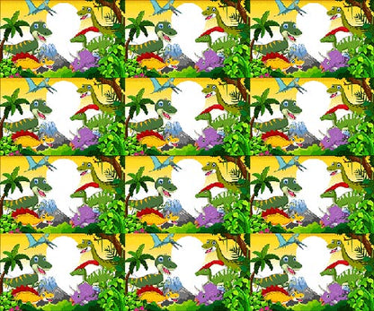 Tortenband Dinosaurier essbar - 4 Stück á 24cm x 5cm – Bild 2