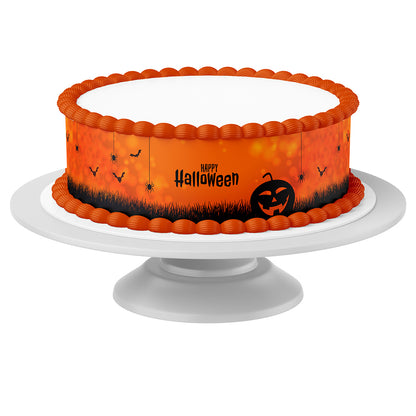 Tortenband Happy Halloween essbar- 4 Stück á 24cm x 5cm – Bild 1