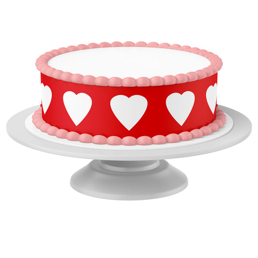 Tortenband um Torte auf Tortenständer