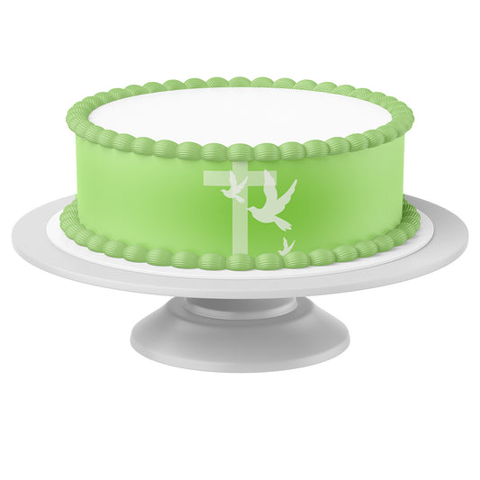 Tortenband um Torte auf Tortenständer