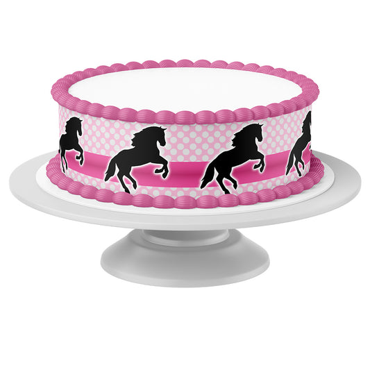 Tortenband um Torte auf Tortenständer