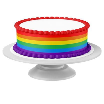 Tortenband Pride um Torte auf Tortenständer