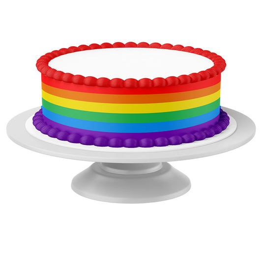 Tortenband Pride um Torte auf Tortenständer