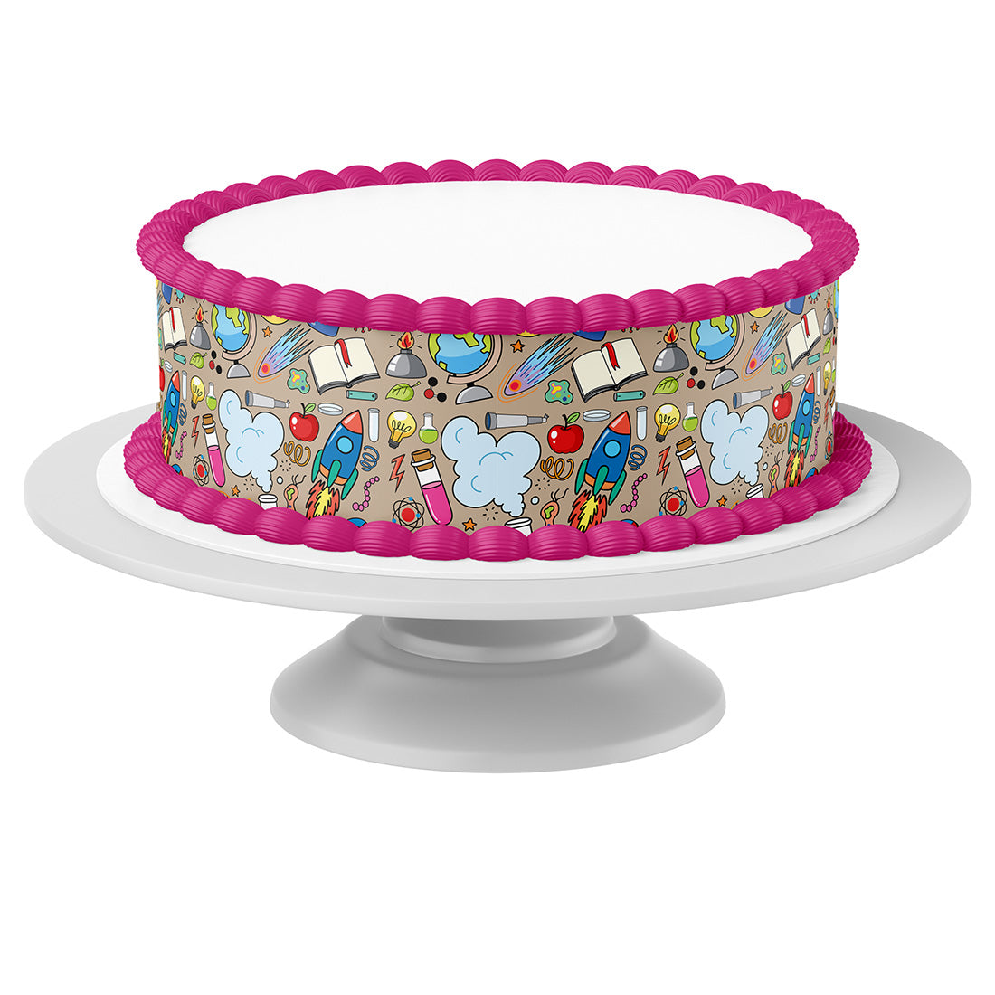 Tortenband um Torte auf Tortenständer