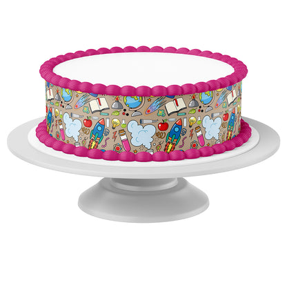 Tortenband um Torte auf Tortenständer