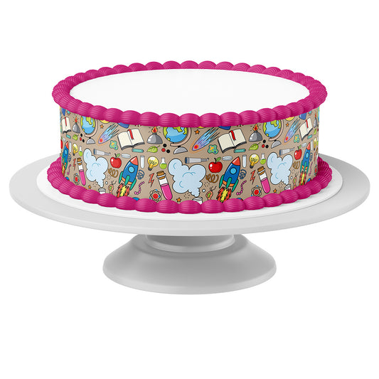 Tortenband um Torte auf Tortenständer