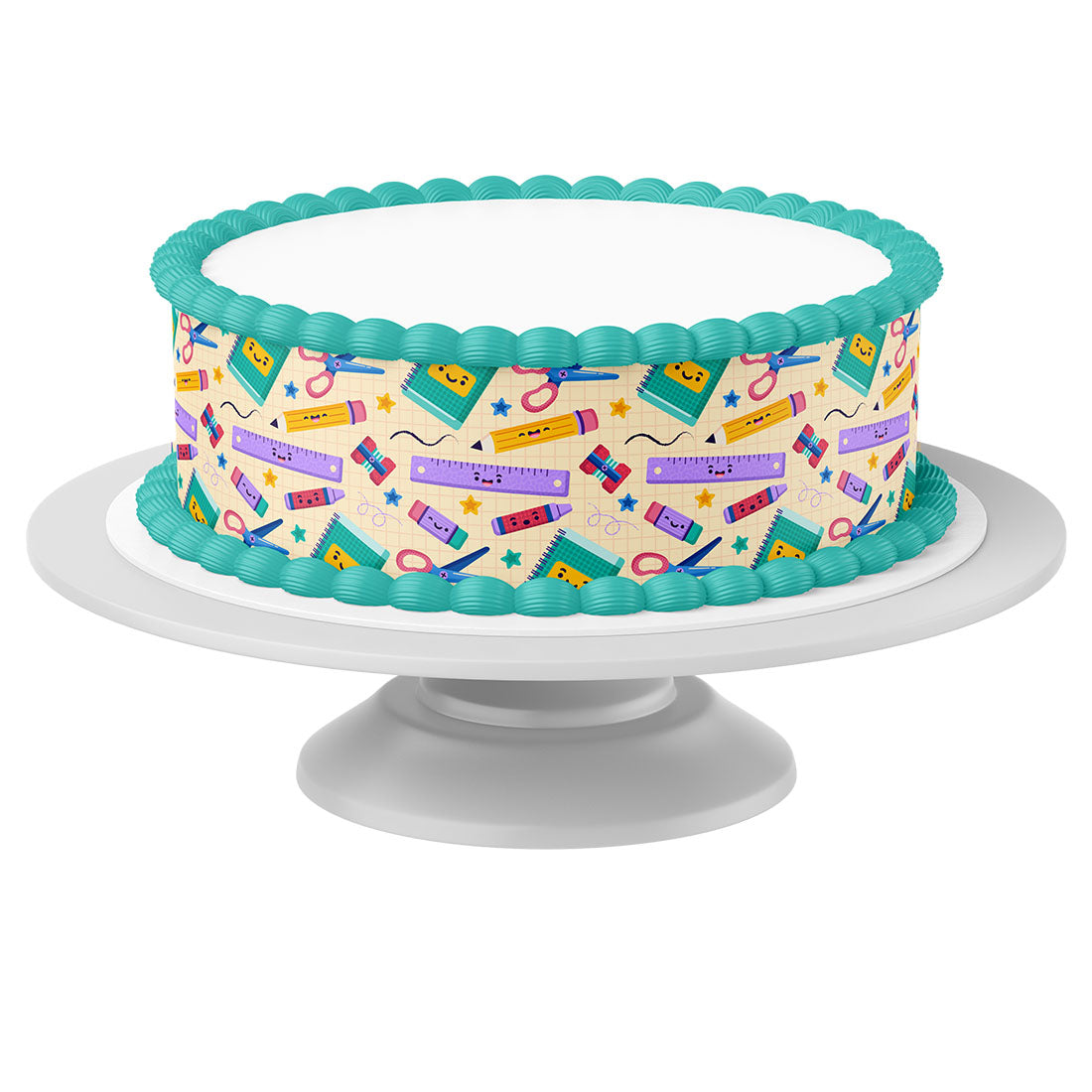 Tortenband um Torte auf Tortenständer