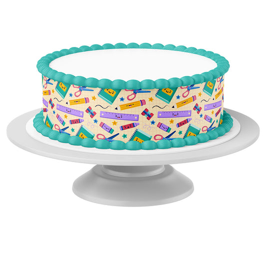 Tortenband um Torte auf Tortenständer