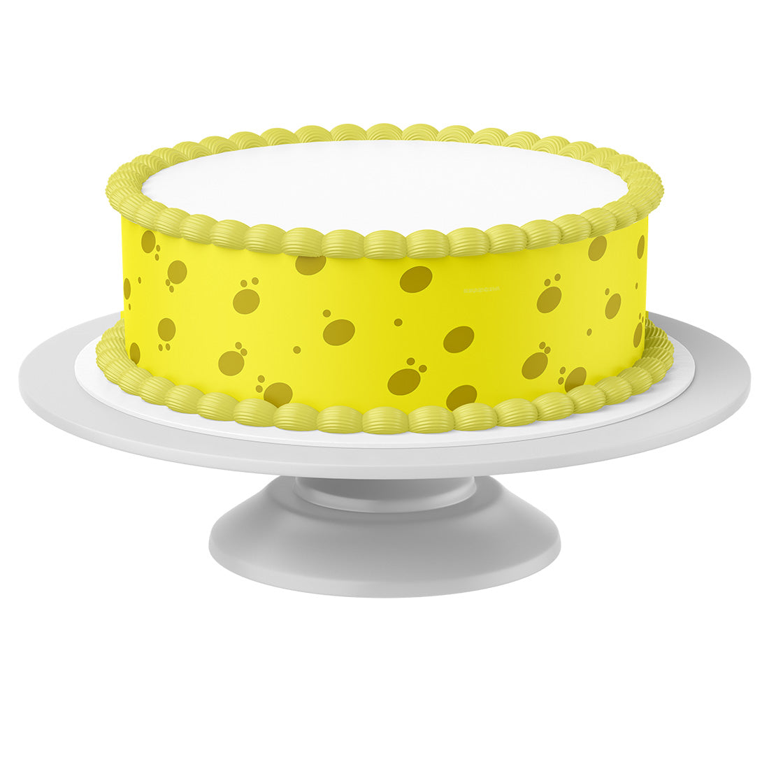 Tortenband Schwamm um Torte auf Tortenständer