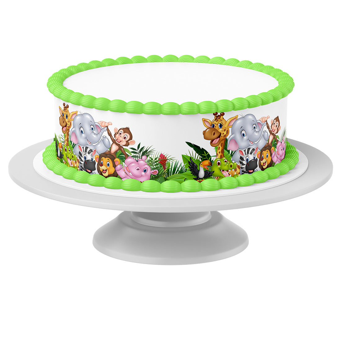 Tortenband um Torte auf Tortenständer
