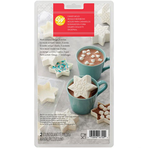 3D Candy Mold Hot Chocolate Snowflake
