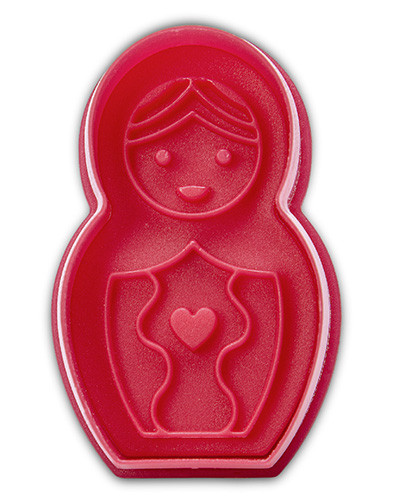 Embossed cookie cutter with ejector - Matryoshka