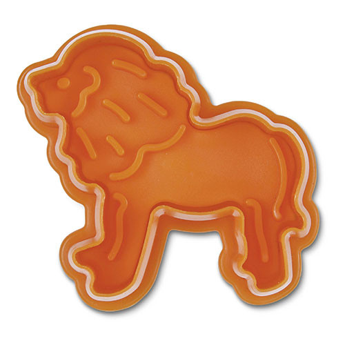 Embossed cookie cutter with ejector - Lion