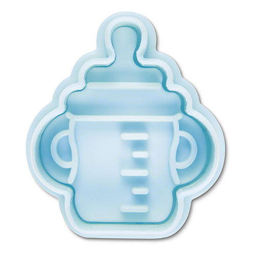 Embossed cookie cutter with ejector - Baby bottle